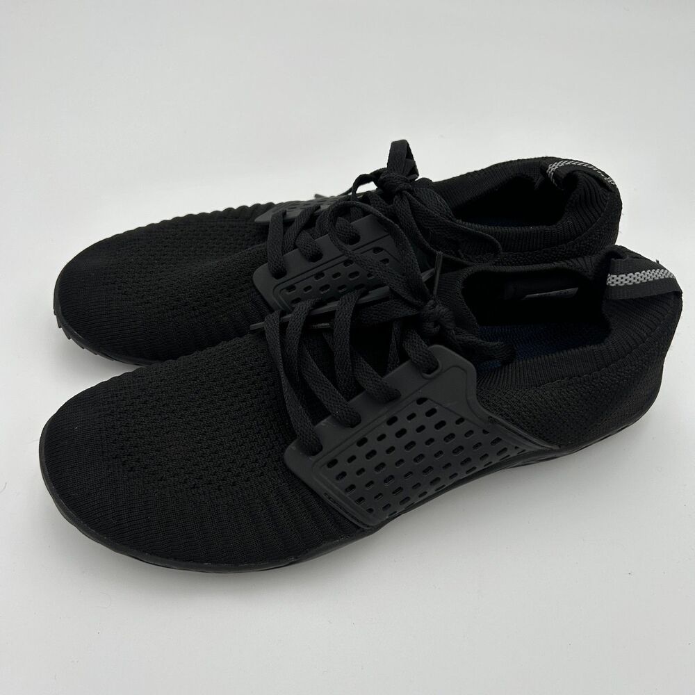 Whitin Barefoot Men's Sneaker Shoe Size 44 US 10.5/11 Black Minimalist Zero Drop